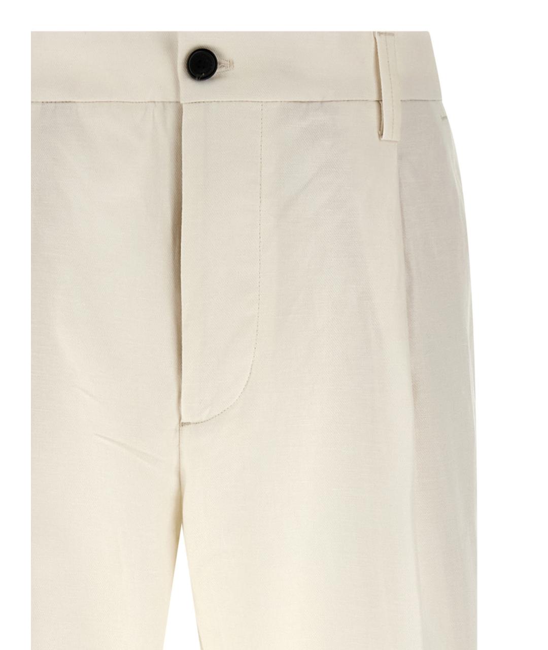 DEPARTMENT 5 Белые повседневные брюки, фото 3