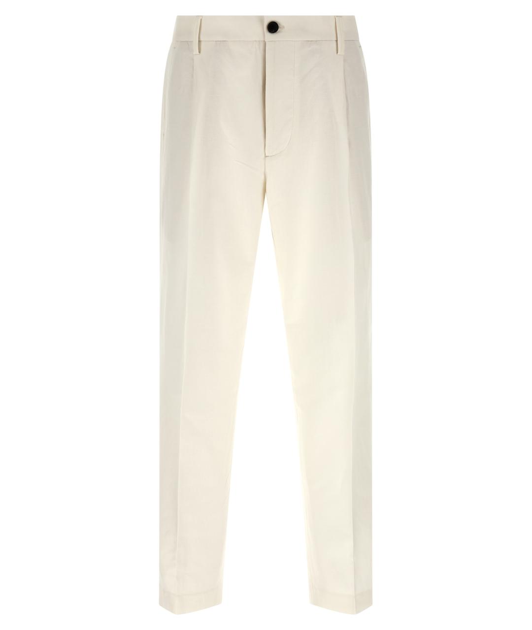 DEPARTMENT 5 Белые повседневные брюки, фото 1