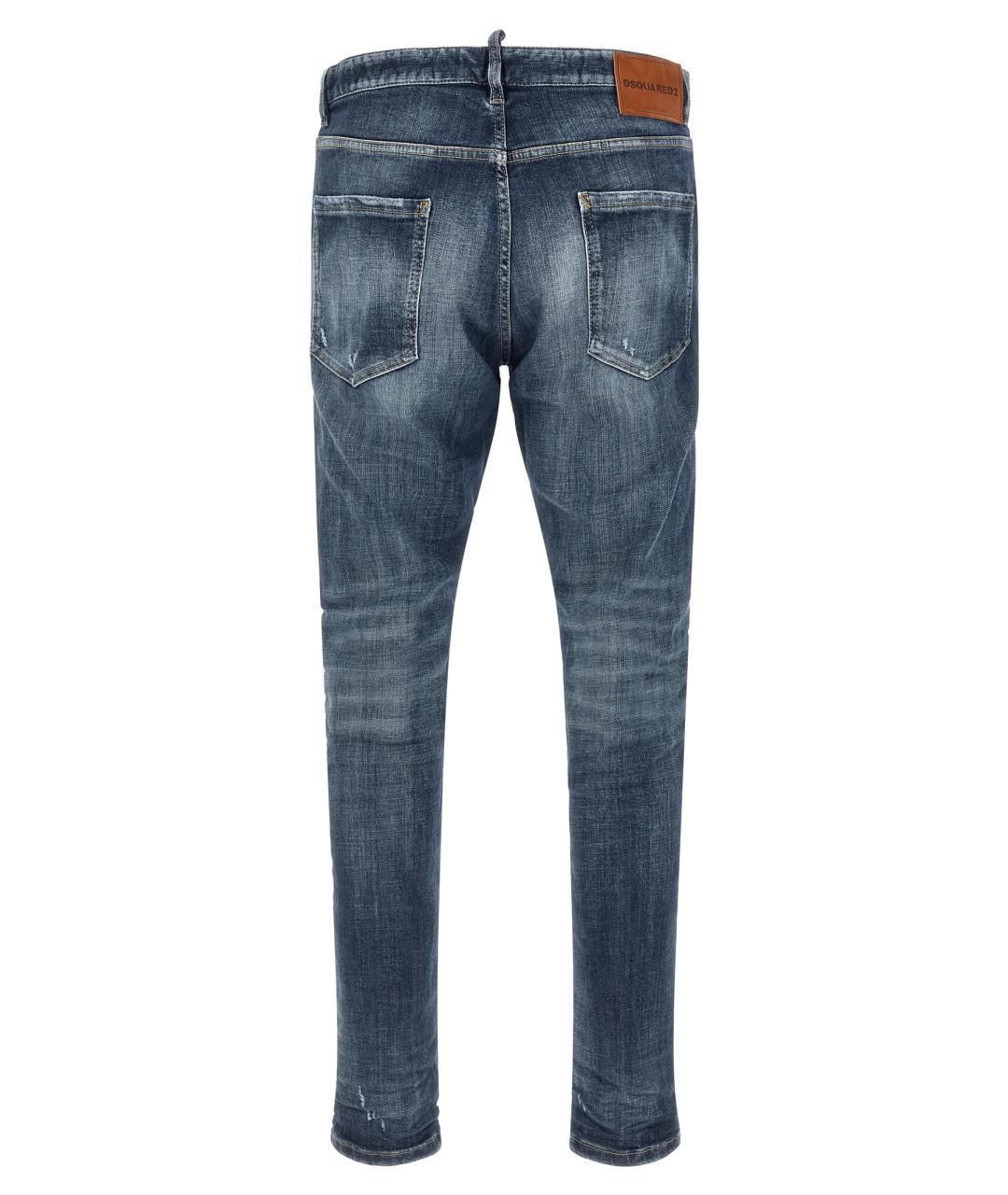 DSQUARED2 Синие хлопковые джинсы скинни, фото 2