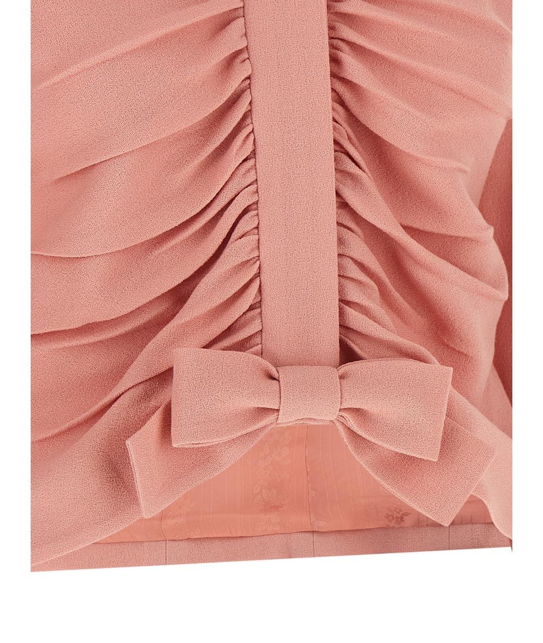 VALENTINO Розовый шерстяной жакет/пиджак, фото 4