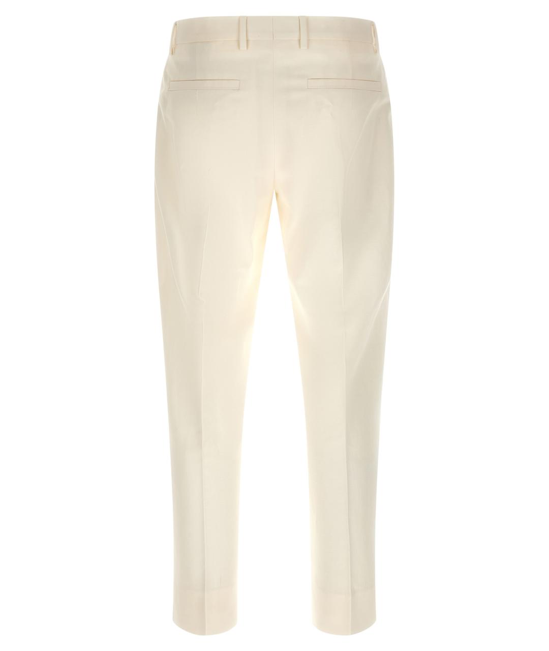 ZEGNA Белые хлопковые повседневные брюки, фото 2