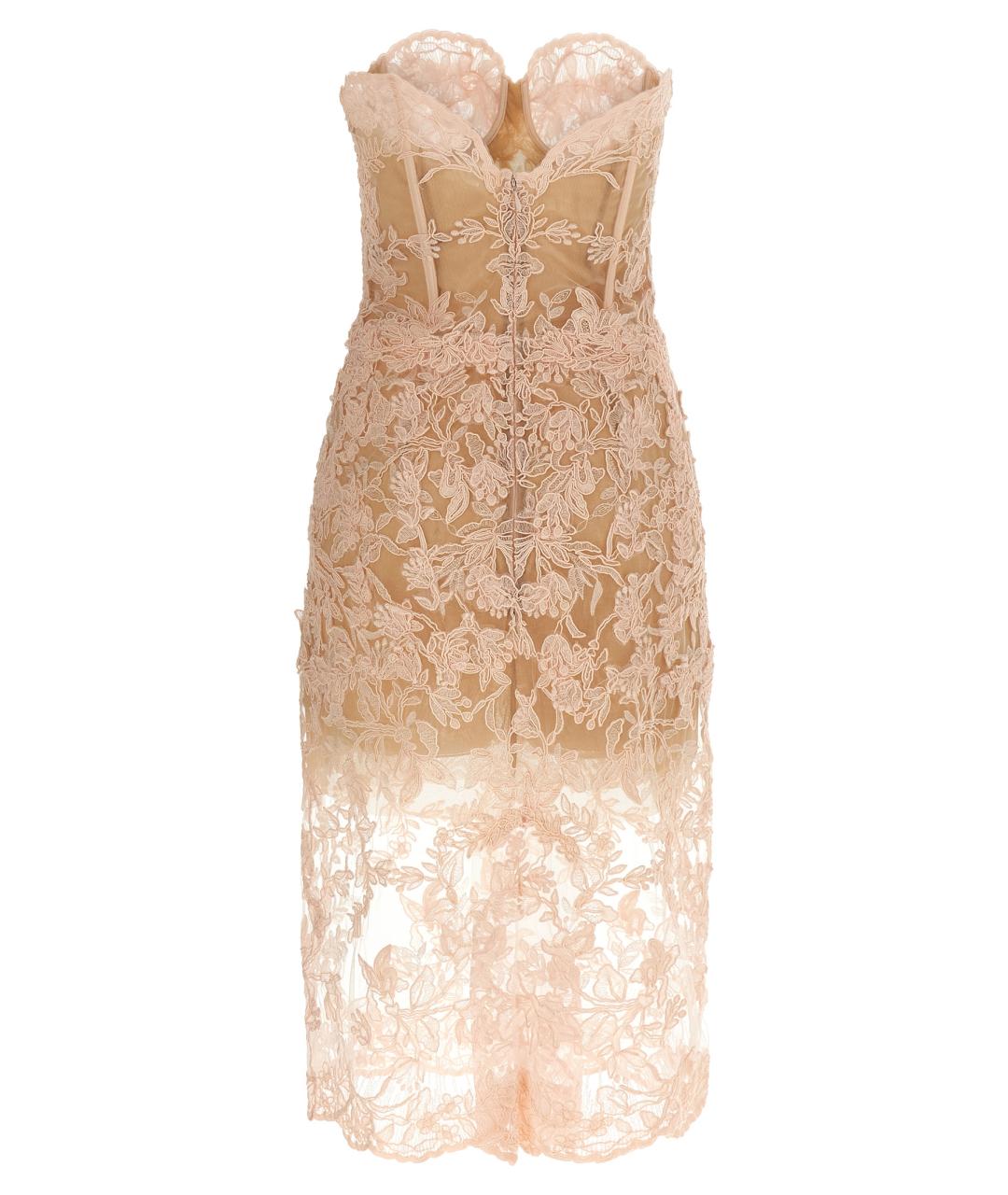 ERMANNO SCERVINO Розовое полиэстеровое вечернее платье, фото 2