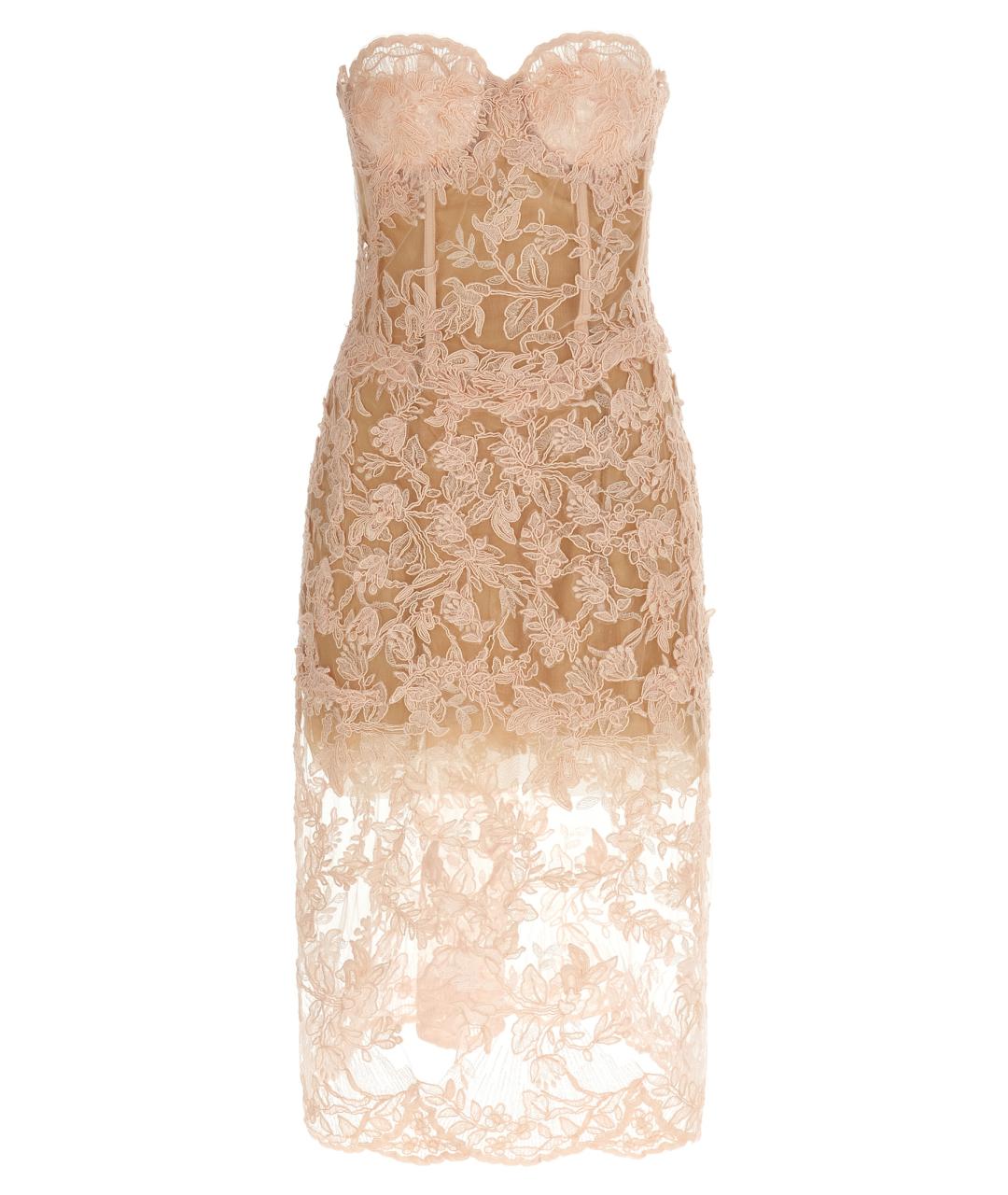 ERMANNO SCERVINO Розовое полиэстеровое вечернее платье, фото 1