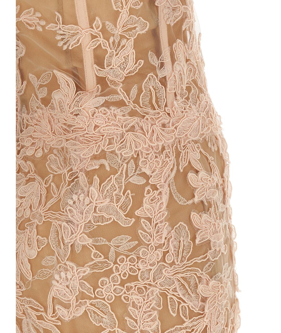 ERMANNO SCERVINO Розовое полиэстеровое вечернее платье, фото 4