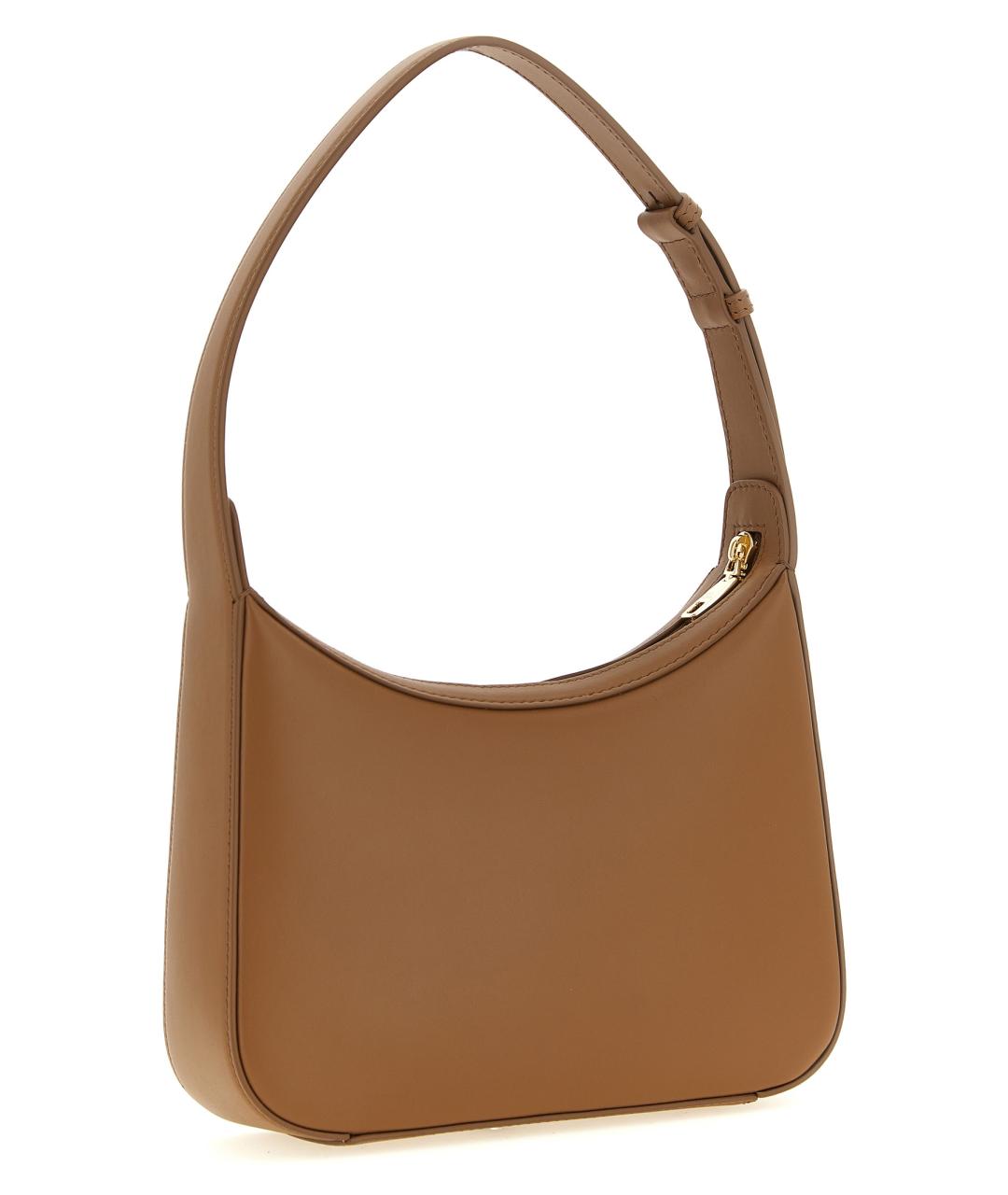 DOLCE&GABBANA Коричневая кожаная сумка с короткими ручками, фото 2