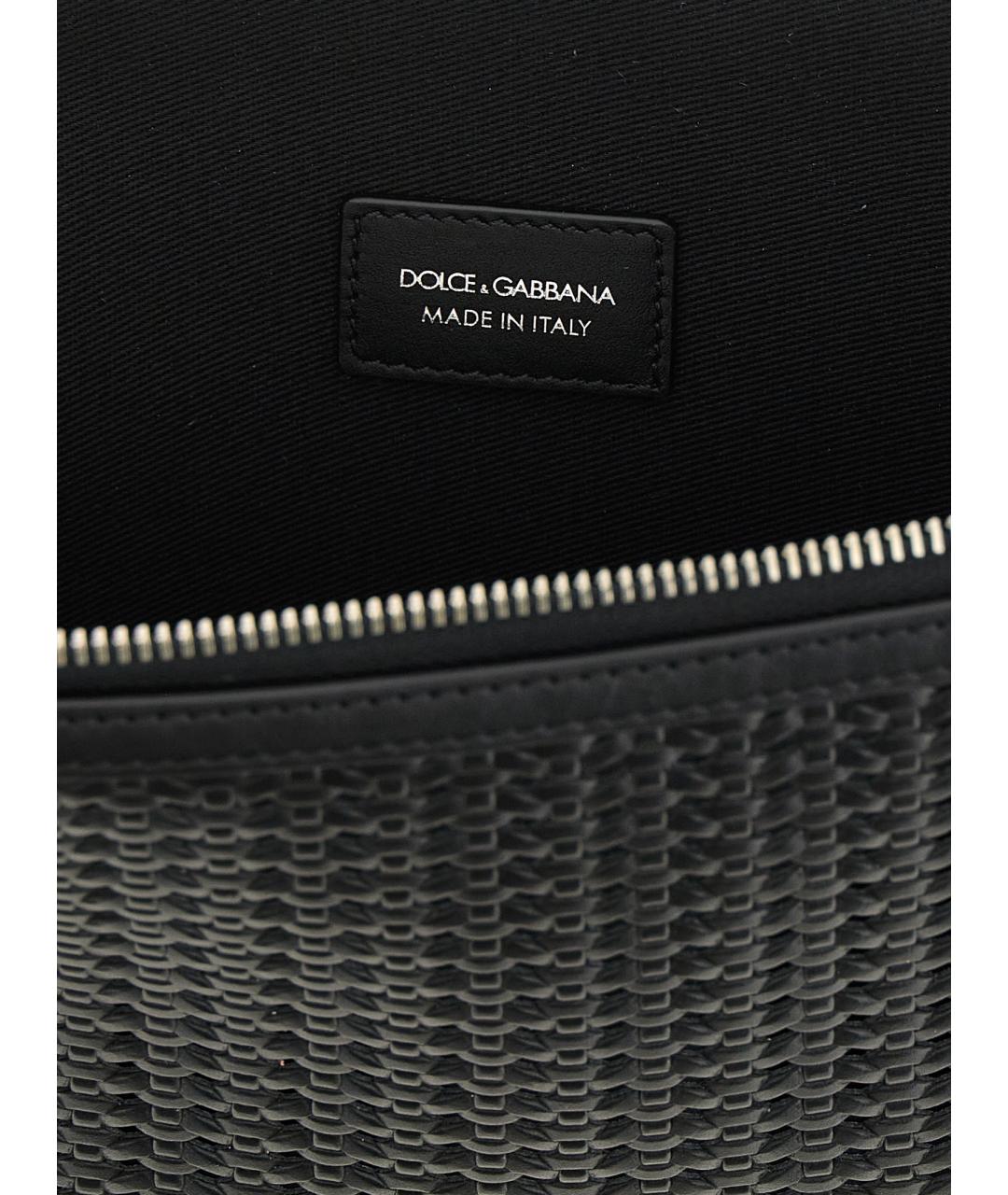 DOLCE&GABBANA Черная кожаная папка для документов, фото 4