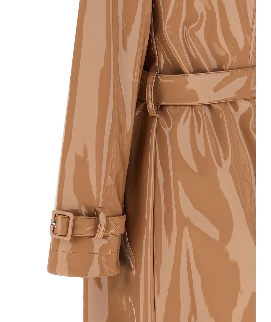 DOLCE&GABBANA Розовый полиэстеровый тренч/плащ, фото 4