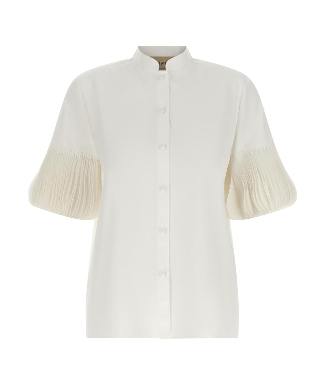 VALENTINO Белая хлопковая рубашка, фото 1