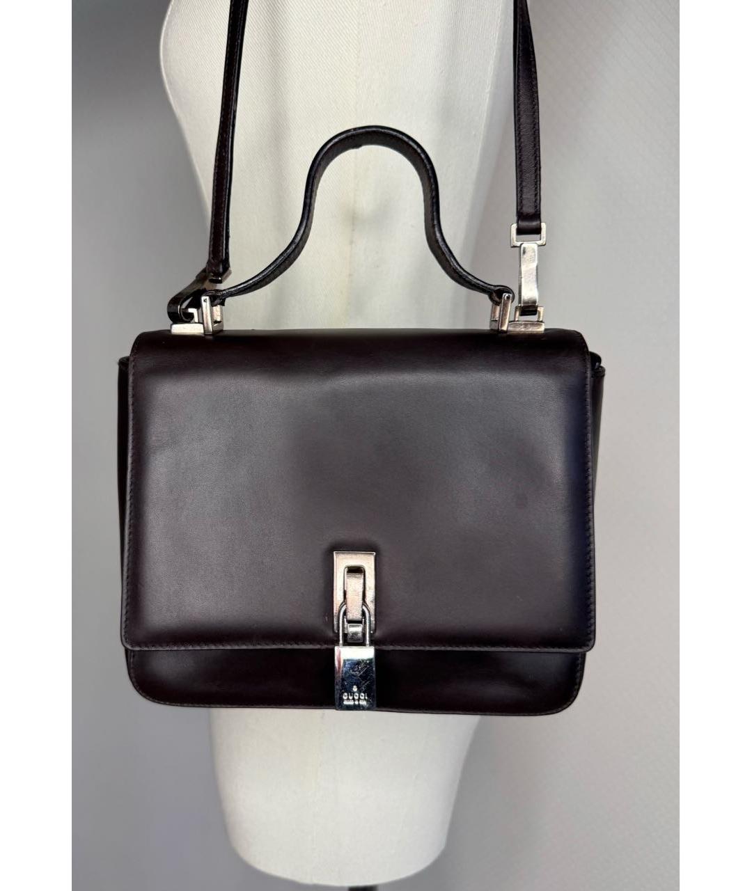 GUCCI Коричневая сумка с короткими ручками, фото 9