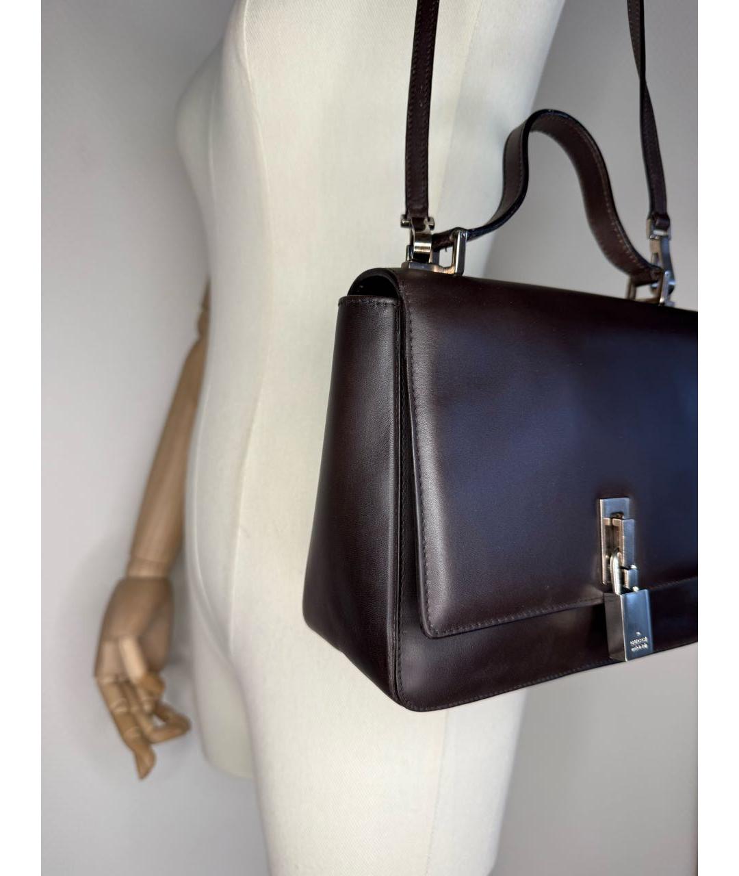 GUCCI Коричневая сумка с короткими ручками, фото 3