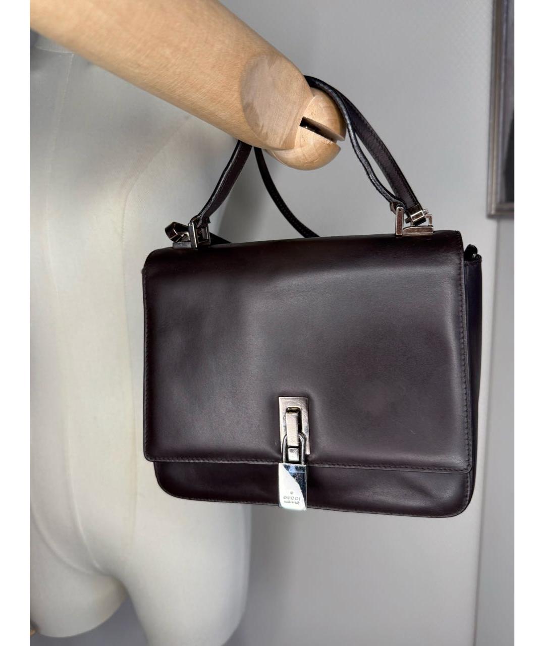 GUCCI Коричневая сумка с короткими ручками, фото 2