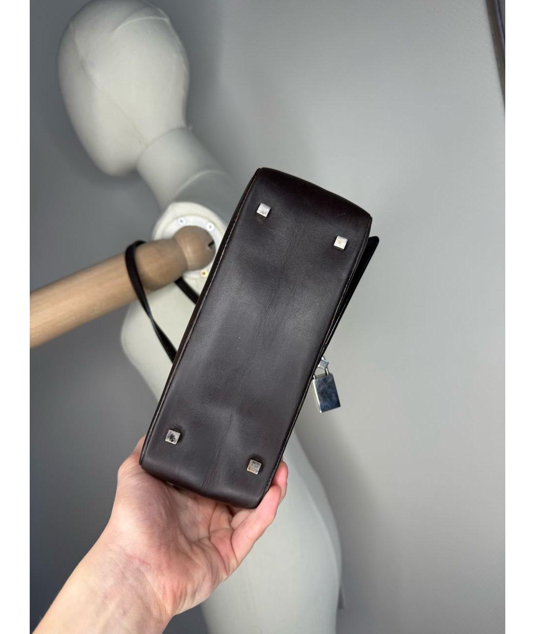 GUCCI Коричневая сумка с короткими ручками, фото 5