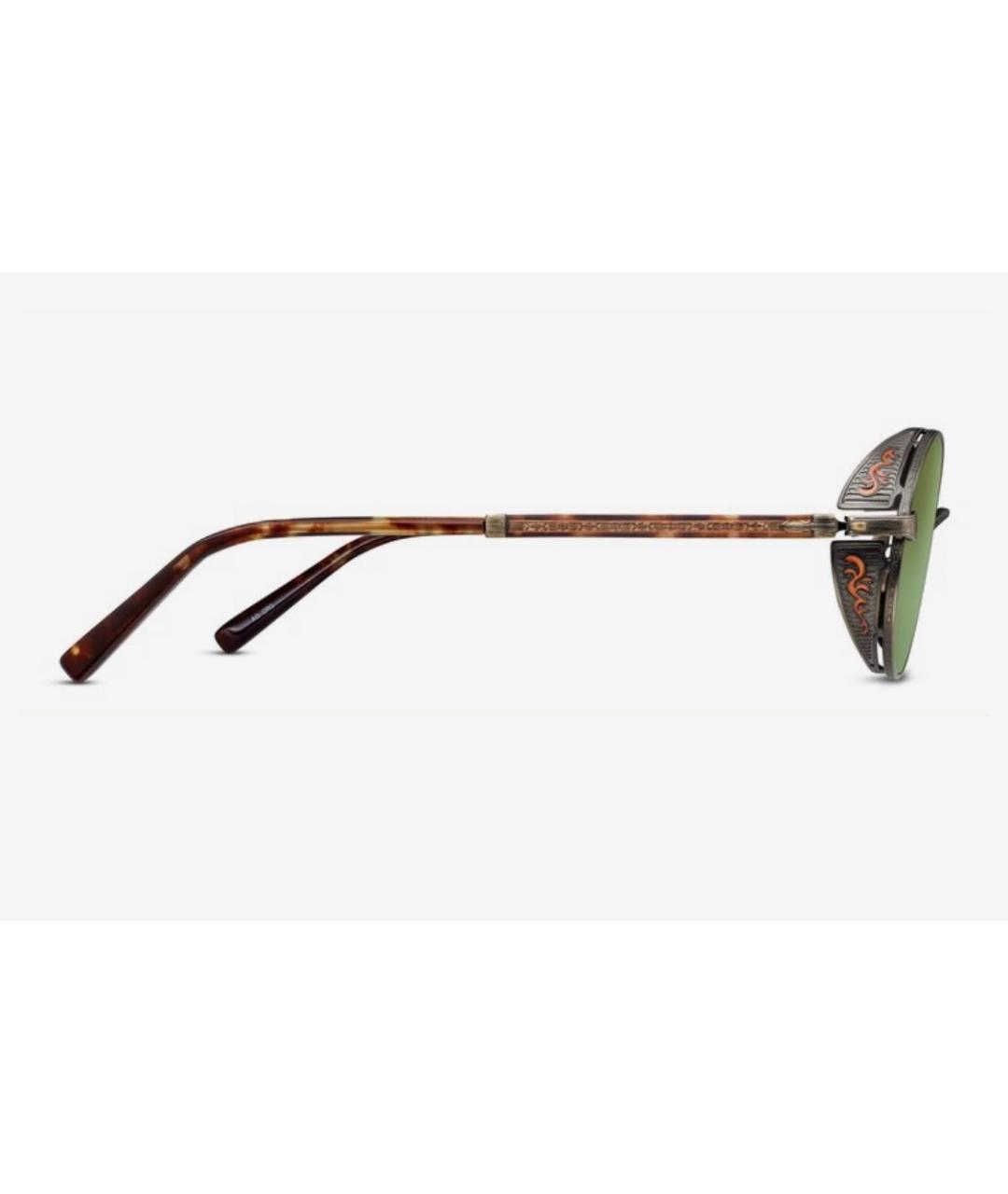 MATSUDA Зеленые металлические солнцезащитные очки, фото 2