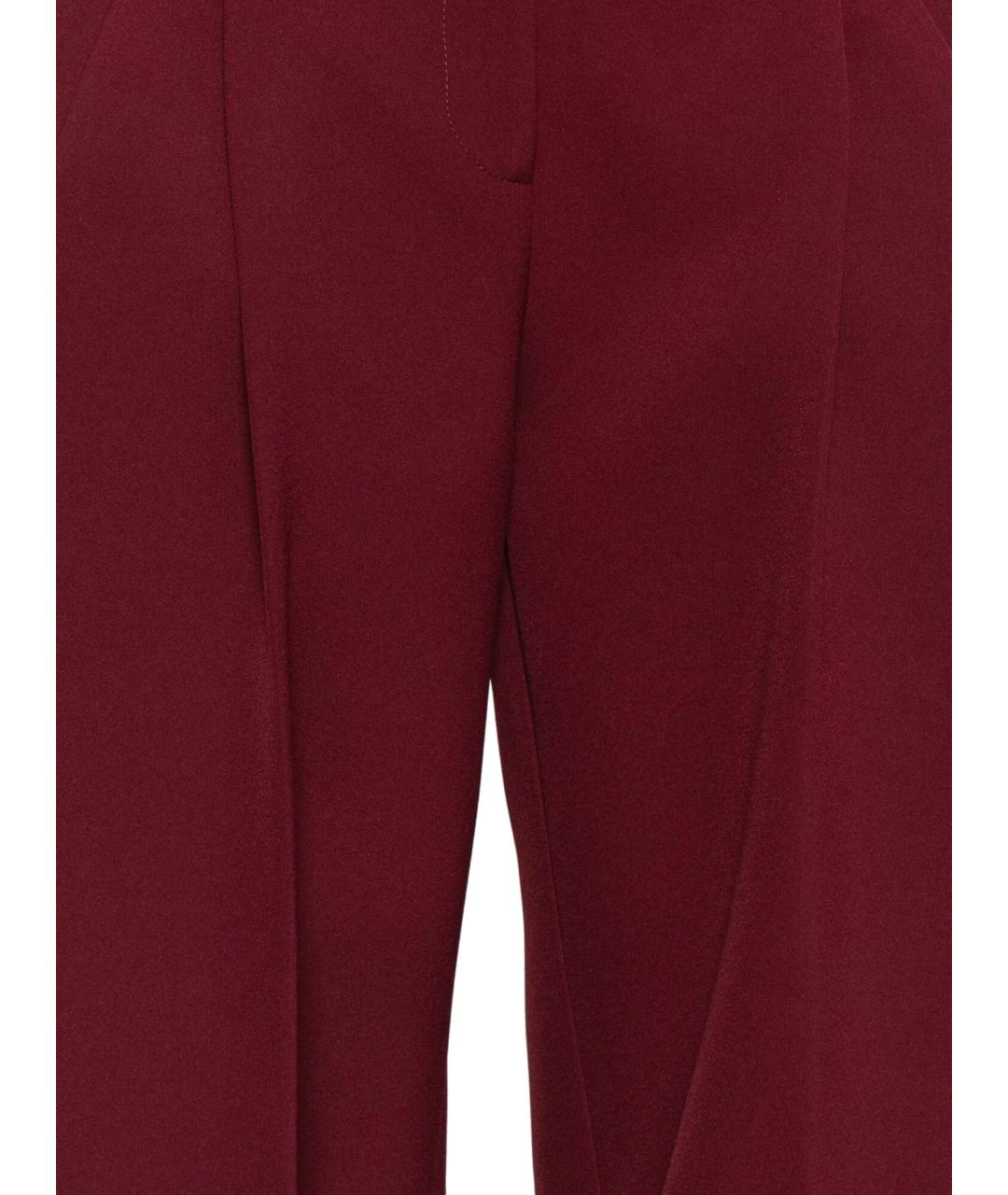THE ANDAMANE Красные полиэстеровые прямые брюки, фото 2