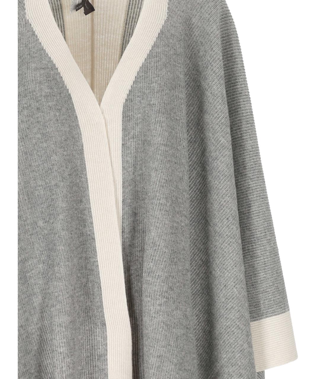 LORENA ANTONIAZZI Серый шерстяной кардиган, фото 2