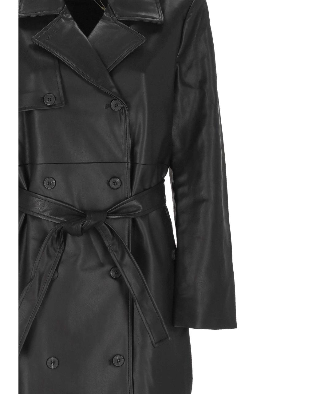 THE GARMENT Черное кожаное пальто, фото 2