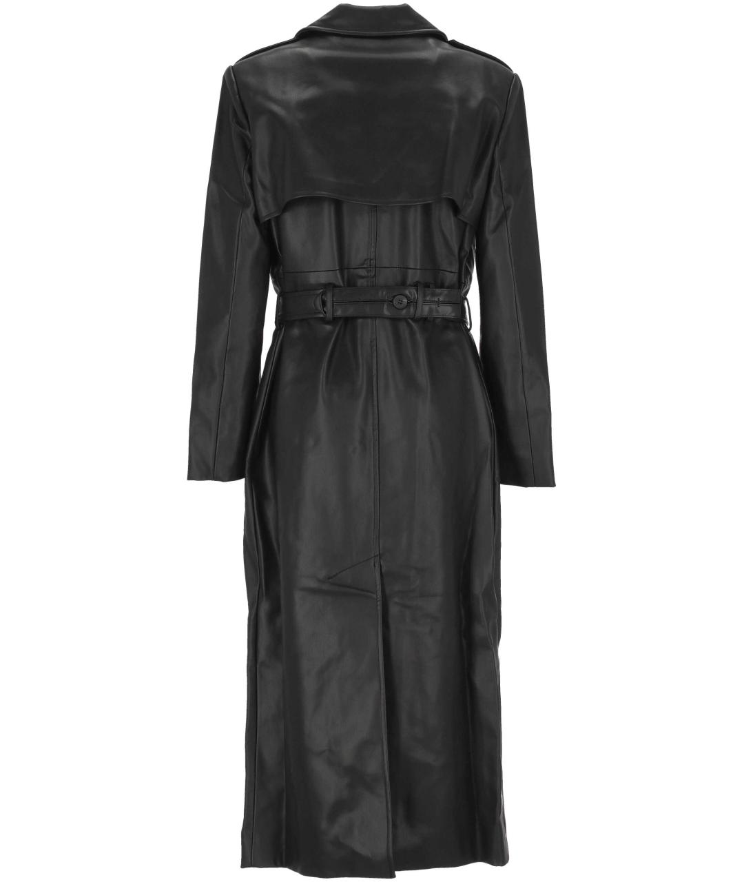 THE GARMENT Черное кожаное пальто, фото 3
