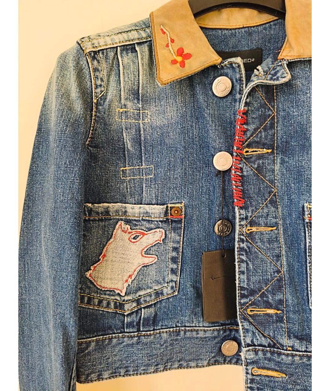 DSQUARED2 Синяя деним куртка, фото 6