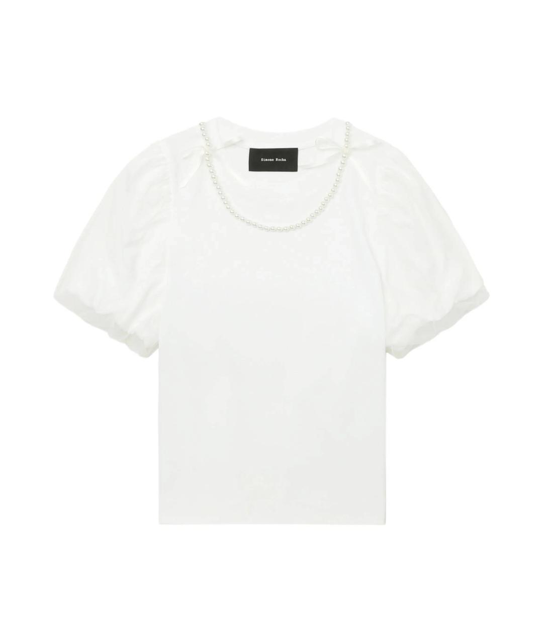 SIMONE ROCHA Белая хлопковая футболка, фото 1