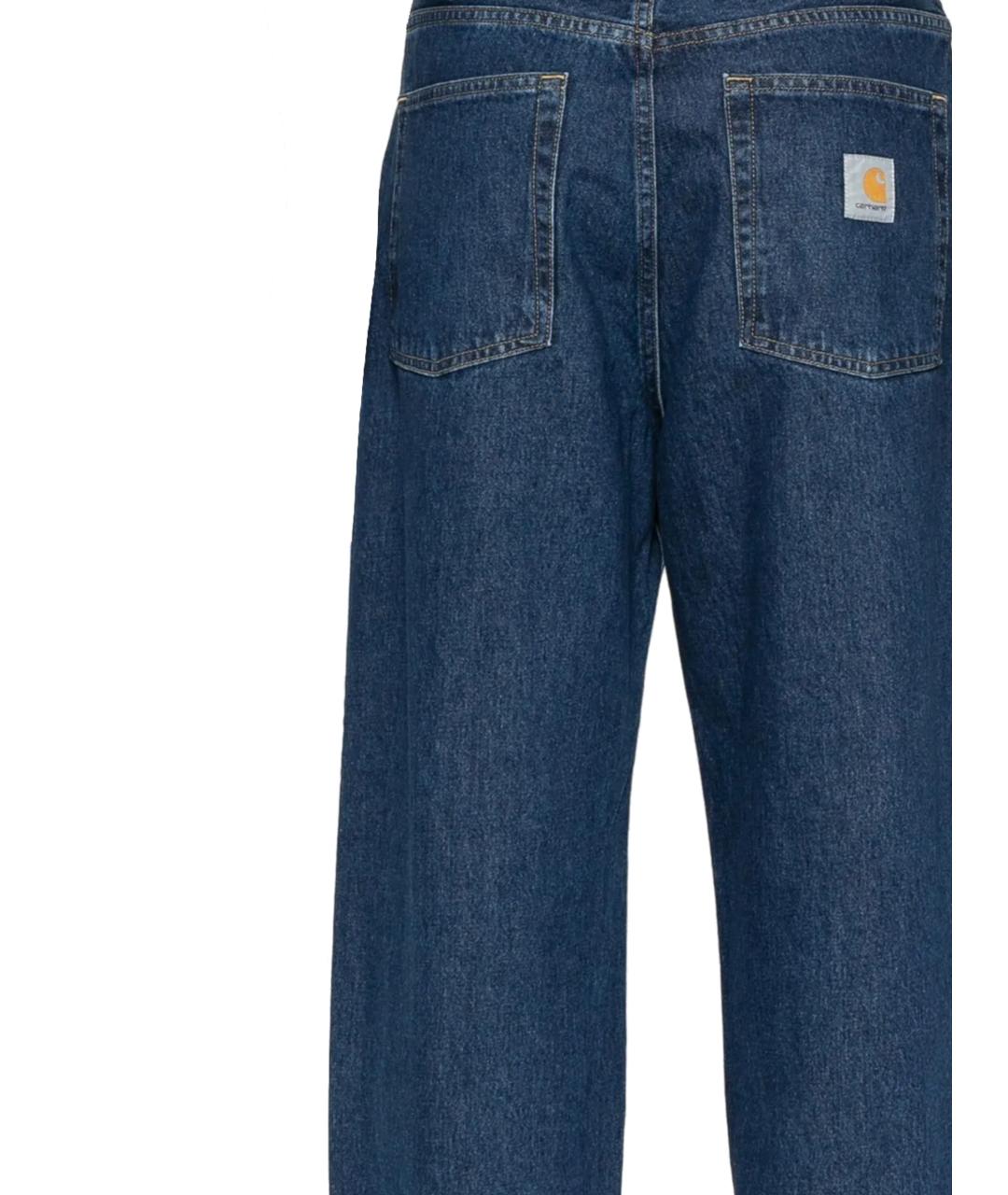 CARHARTT WIP Синие хлопковые прямые джинсы, фото 3