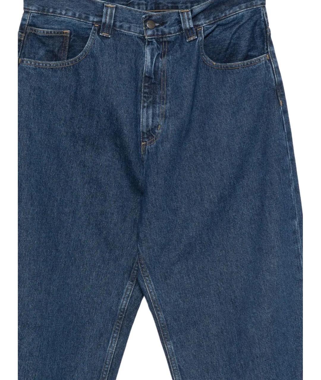 CARHARTT WIP Синие хлопковые прямые джинсы, фото 2