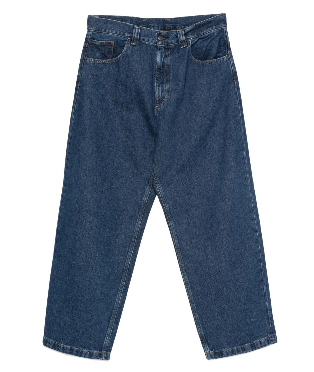 CARHARTT WIP Синие хлопковые прямые джинсы, фото 1