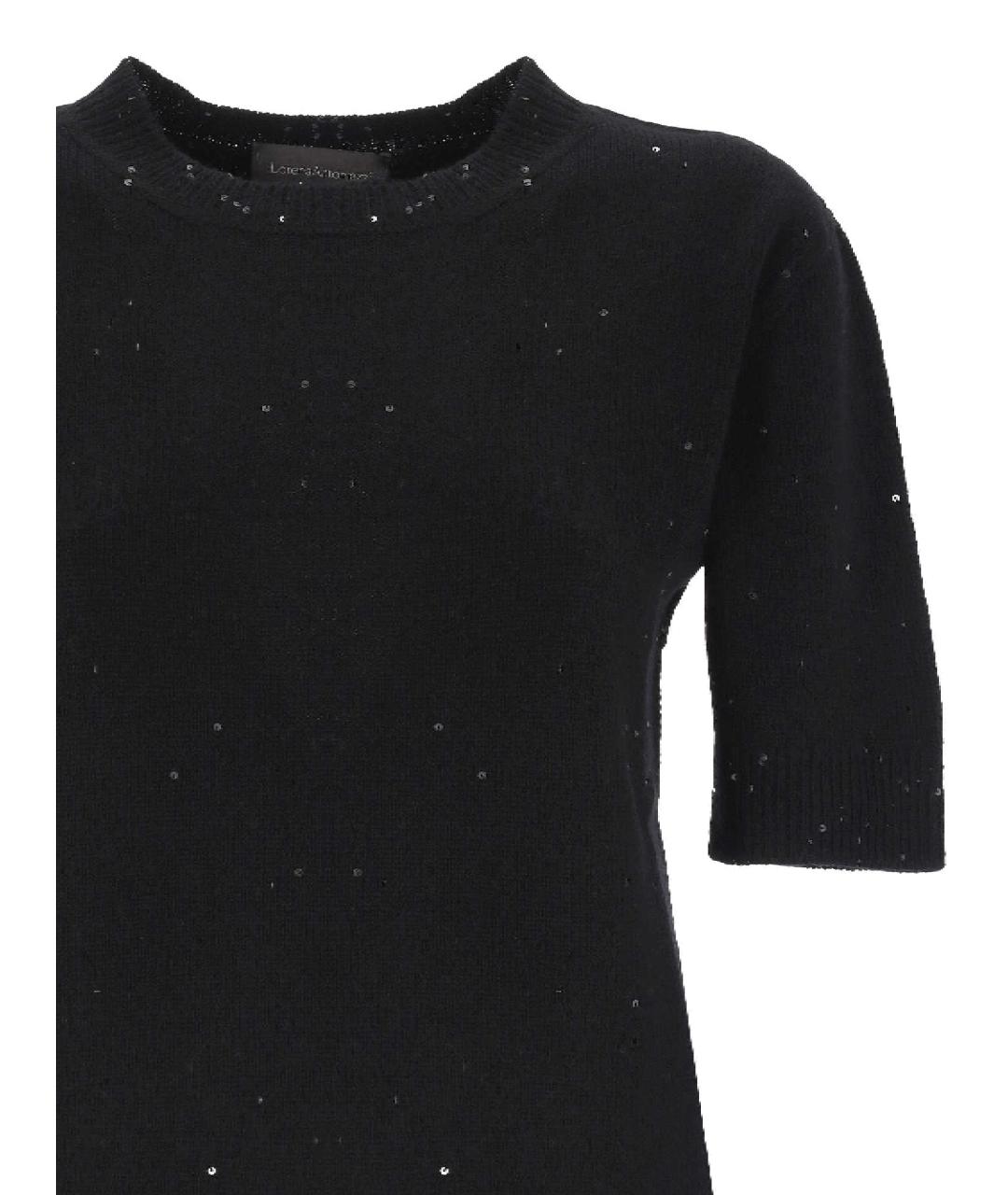 LORENA ANTONIAZZI Черный шерстяной джемпер / свитер, фото 2