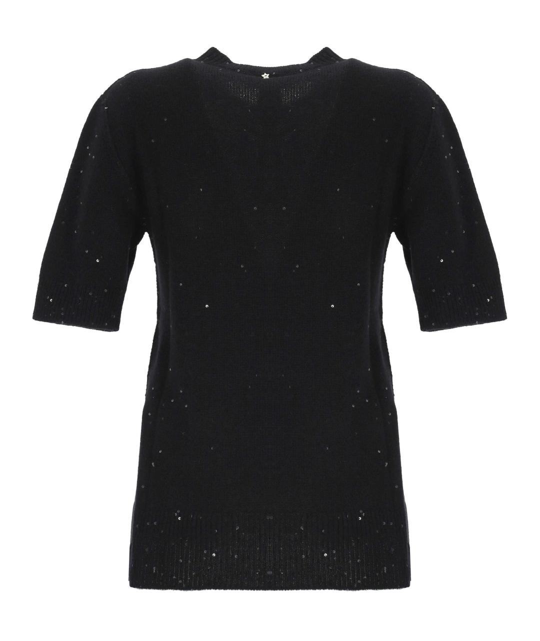 LORENA ANTONIAZZI Черный шерстяной джемпер / свитер, фото 3