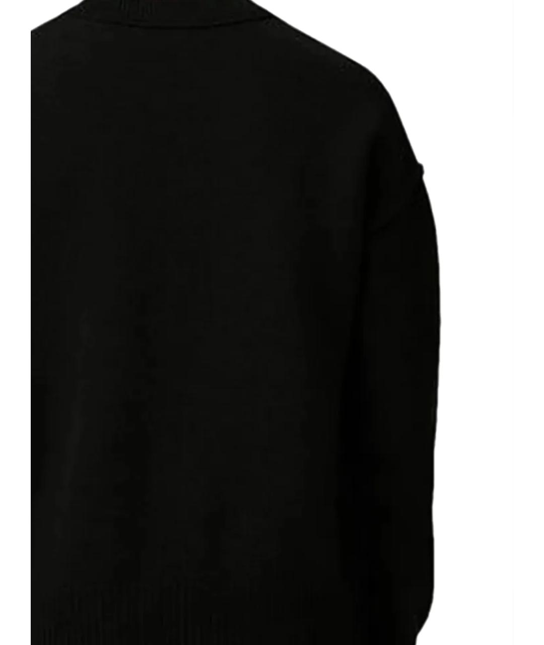 Ami Paris Черный шерстяной джемпер / свитер, фото 3