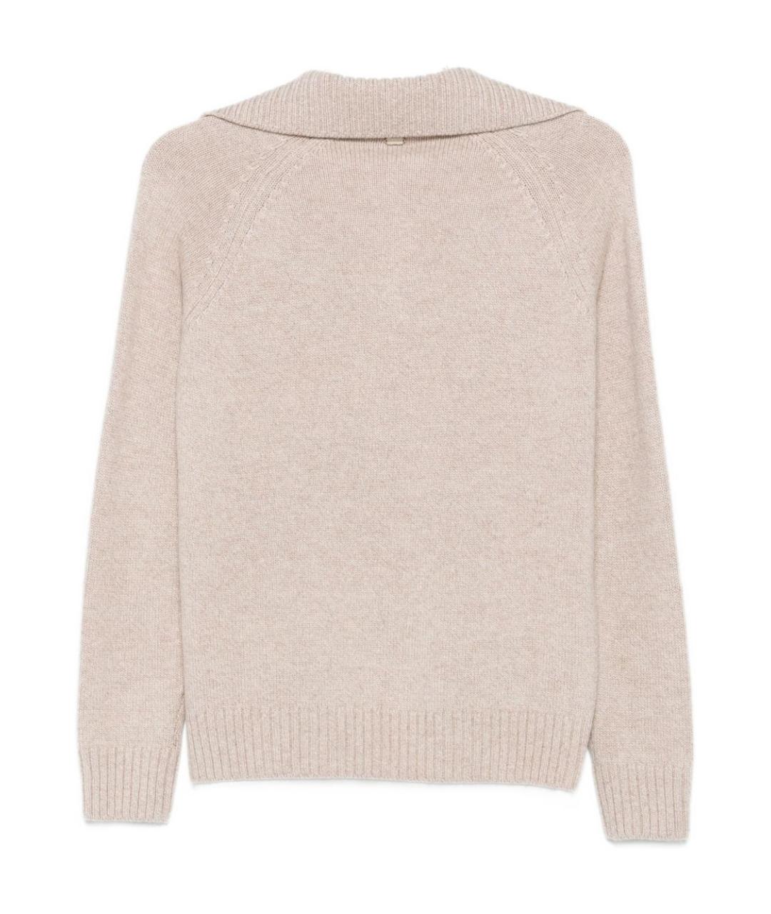 AGNONA Бежевый кашемировый джемпер / свитер, фото 3