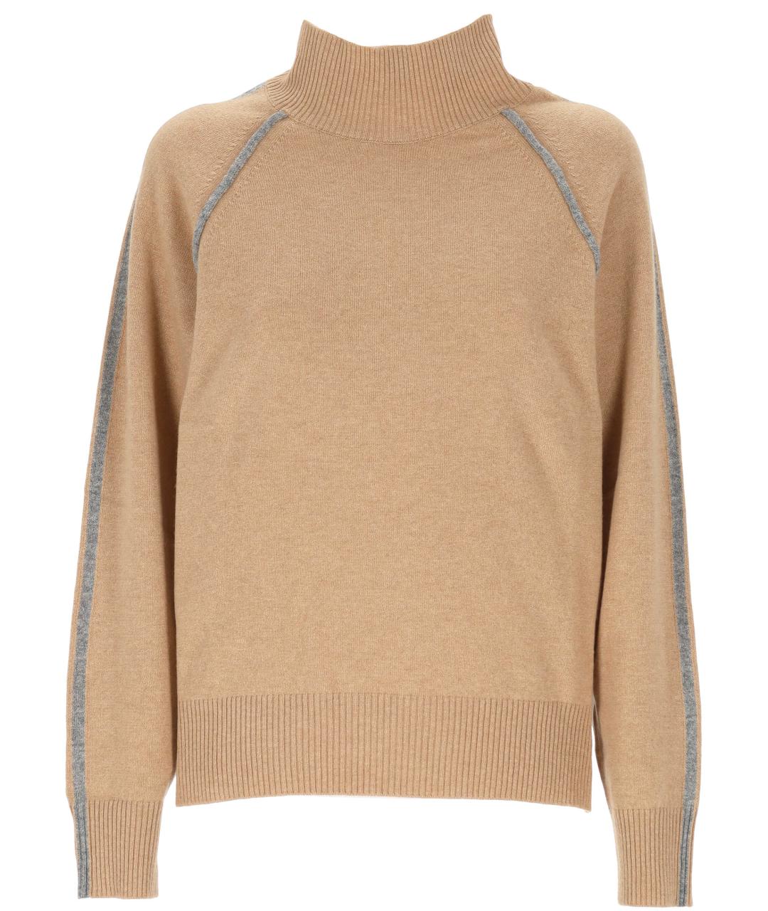 LORENA ANTONIAZZI Бежевый шерстяной джемпер / свитер, фото 1