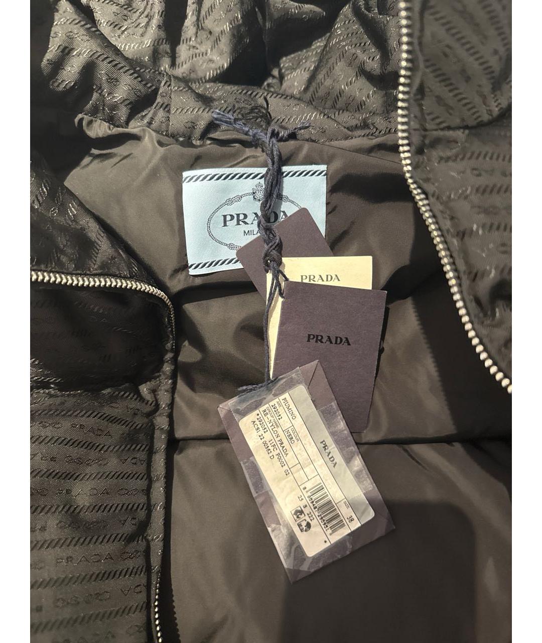 PRADA Черный пуховик, фото 5