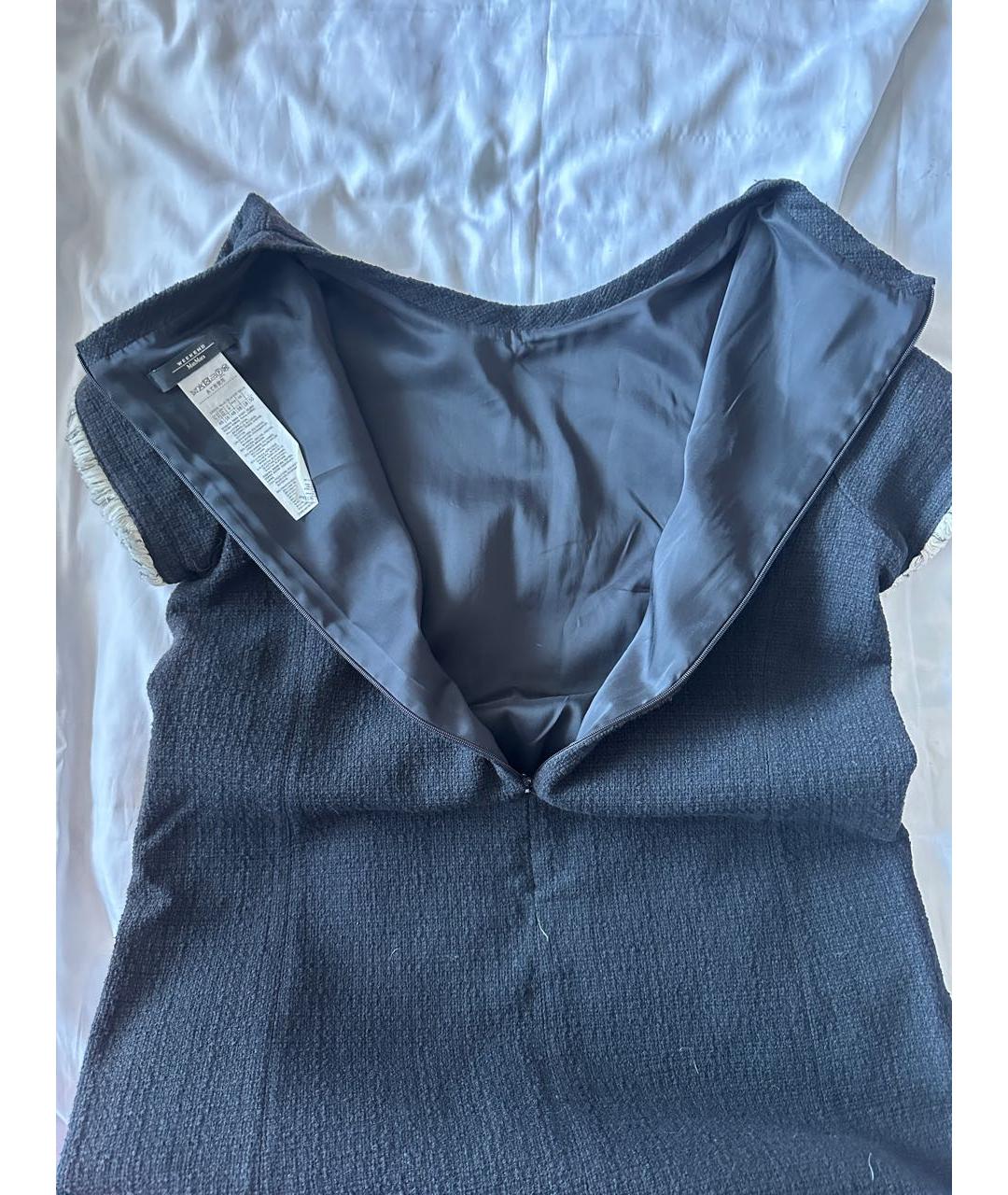 WEEKEND MAX MARA Черное хлопковое повседневное платье, фото 5