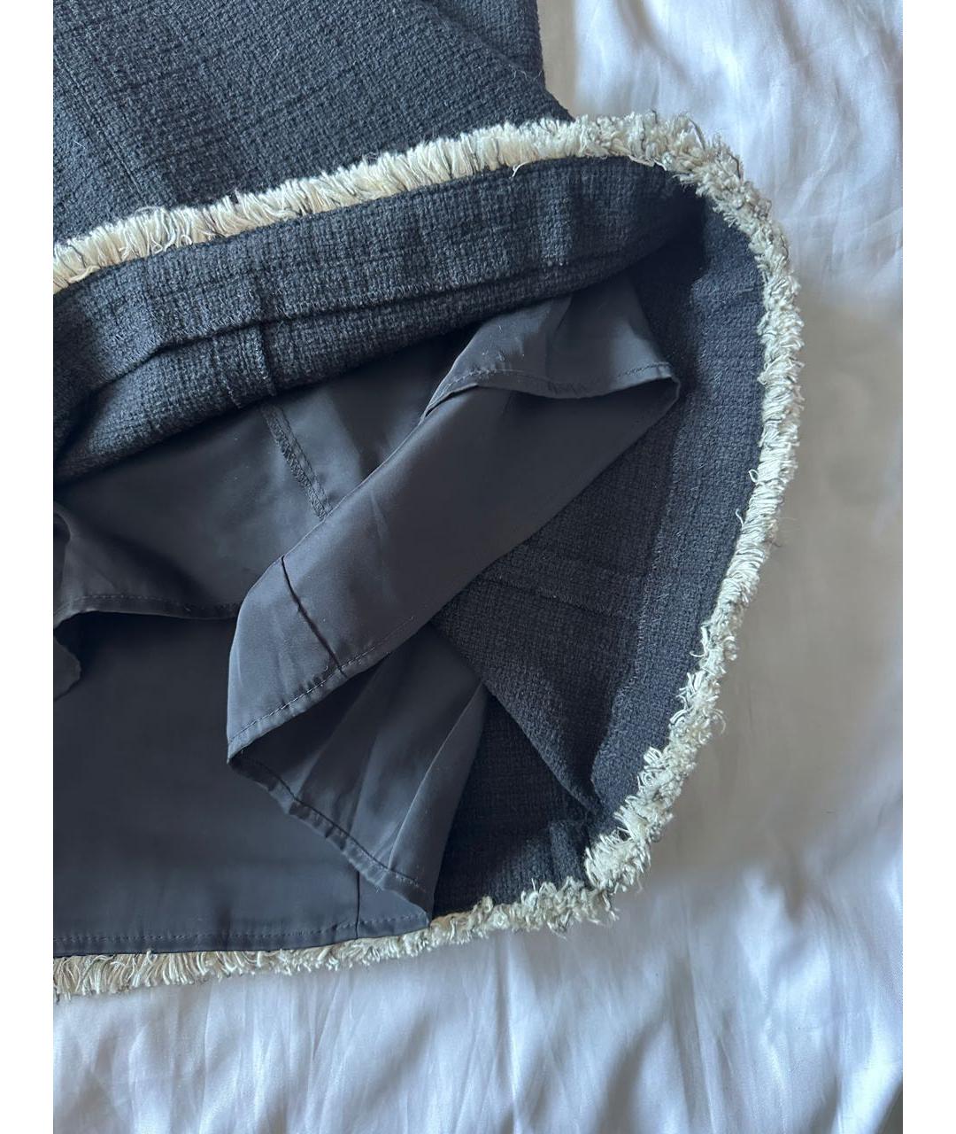 WEEKEND MAX MARA Черное хлопковое повседневное платье, фото 4