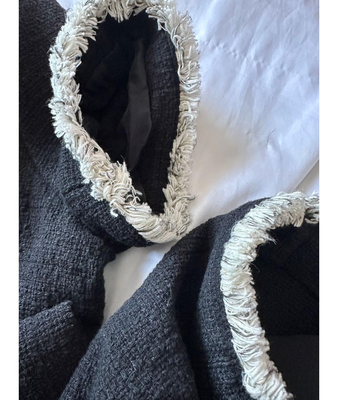 WEEKEND MAX MARA Черное хлопковое повседневное платье, фото 7