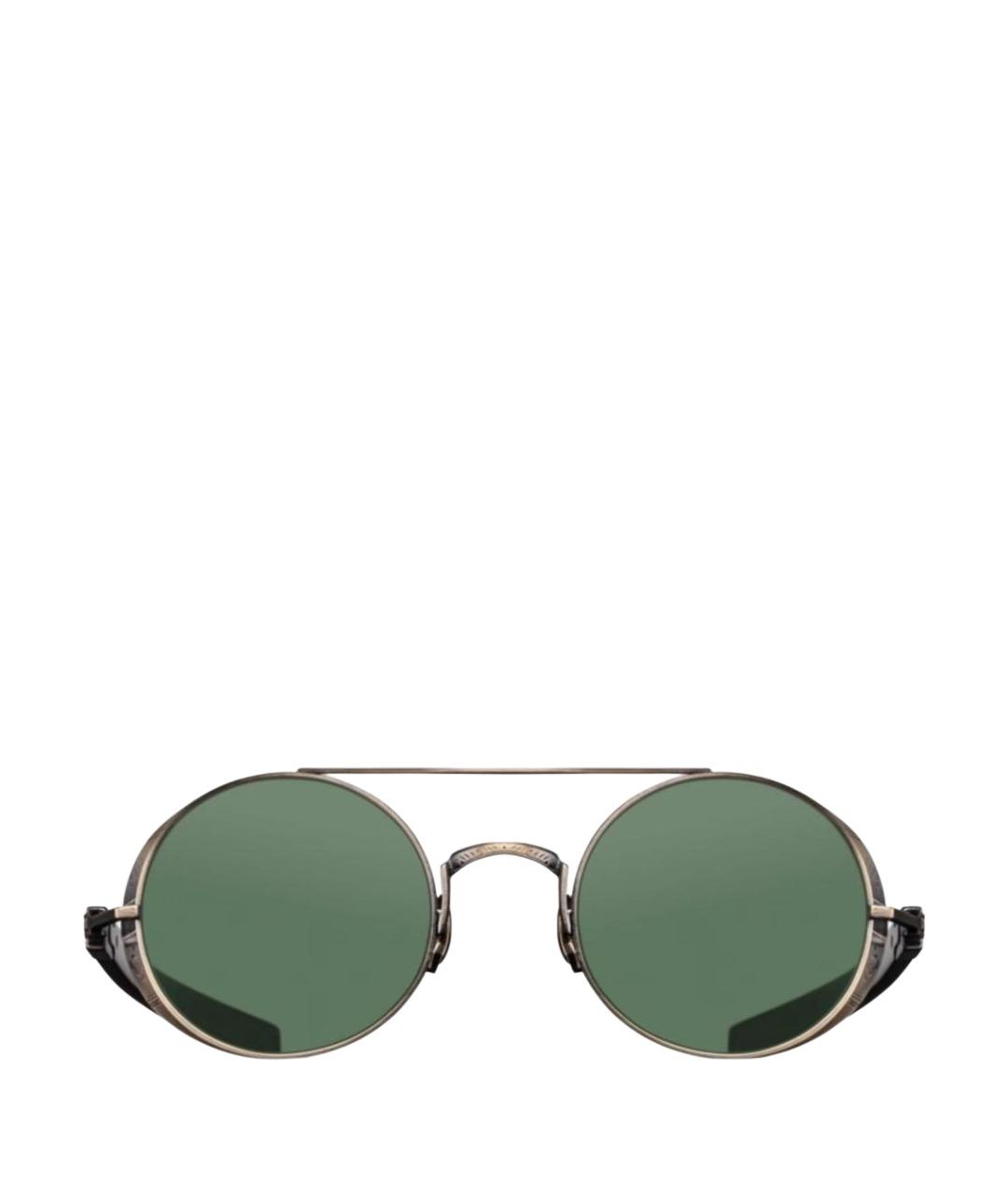 MATSUDA Зеленые металлические солнцезащитные очки, фото 1