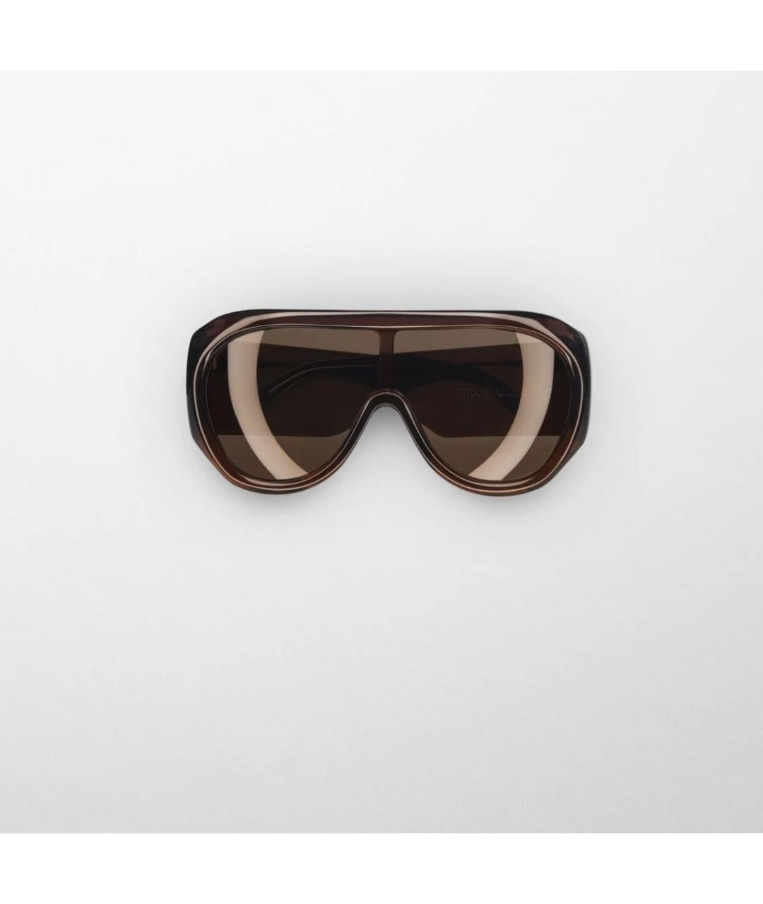PHOEBE PHILO Коричневые пластиковые солнцезащитные очки, фото 6