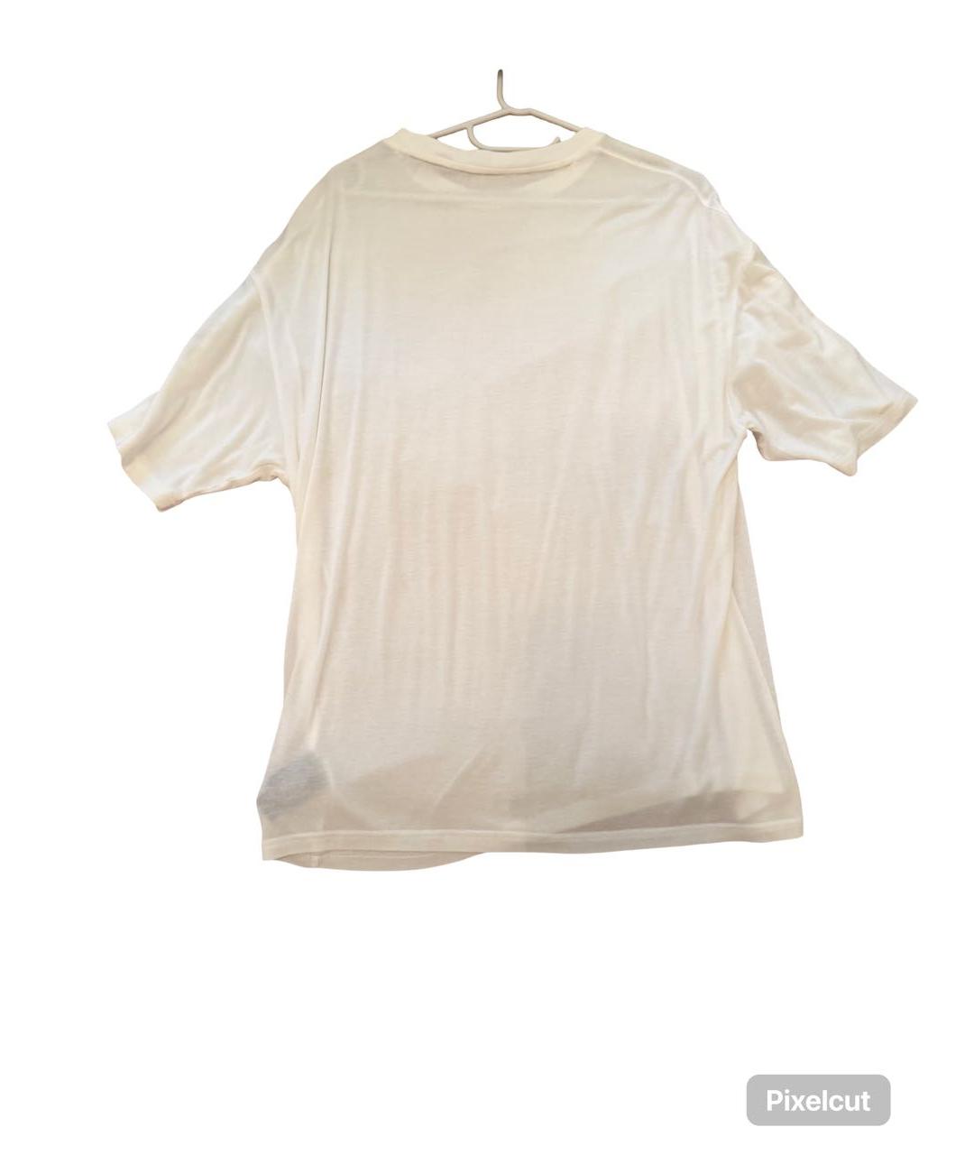 LORO PIANA Бежевая хлопко-шерстяная футболка, фото 2