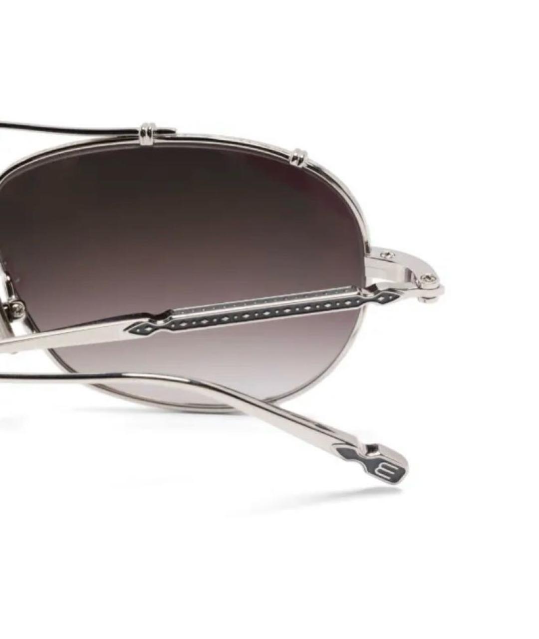 MATSUDA Серебряные металлические солнцезащитные очки, фото 3