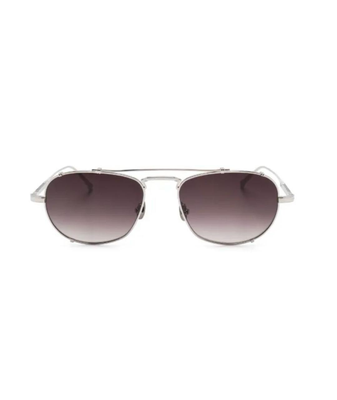 MATSUDA Серебряные металлические солнцезащитные очки, фото 1