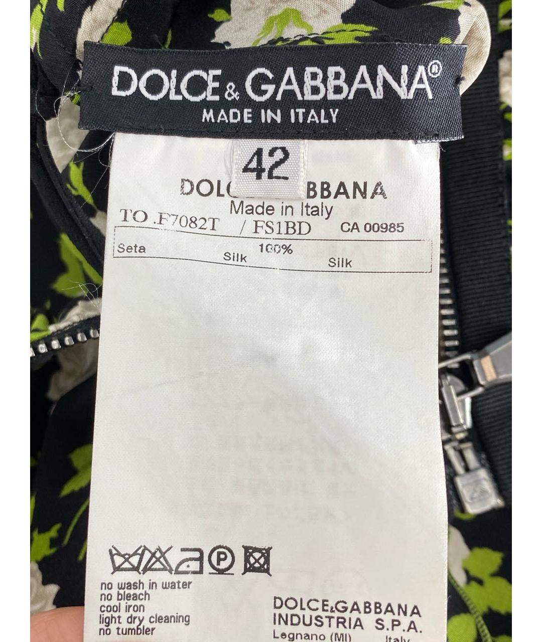 DOLCE&GABBANA Мульти шелковая блузы, фото 7