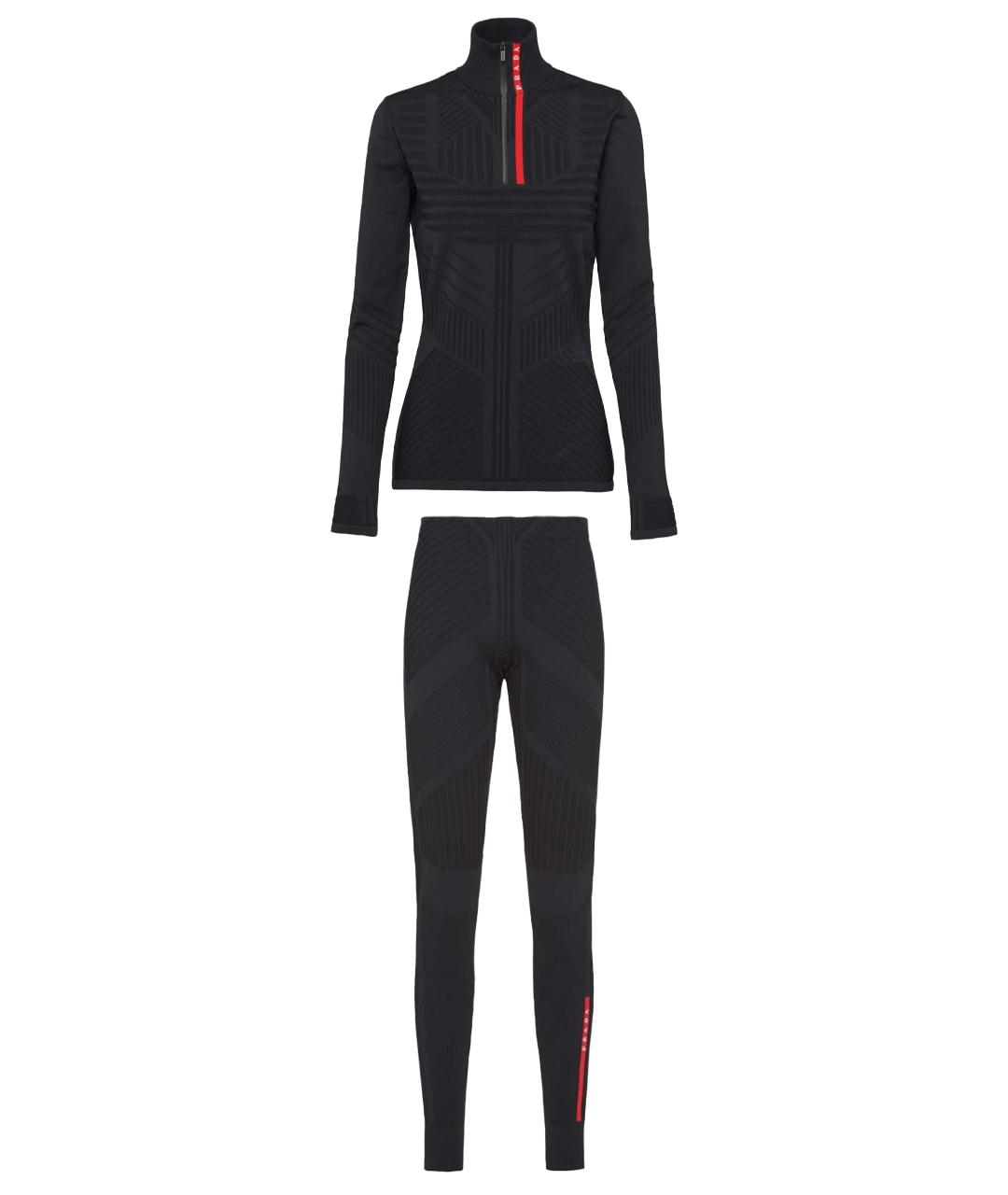 PRADA Черный полиэстеровый спортивные костюмы, фото 1