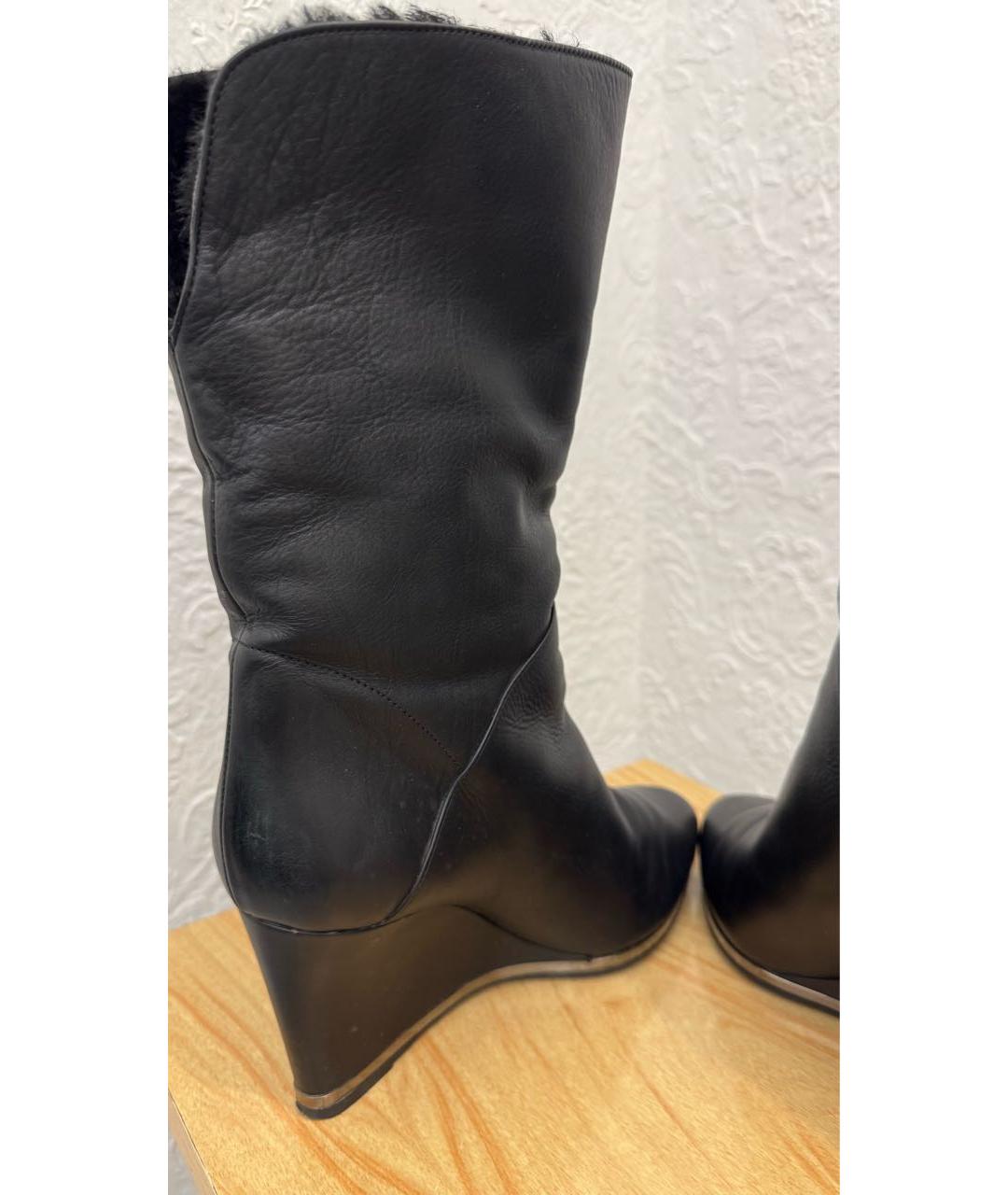 LE SILLA Черные кожаные ботильоны, фото 4