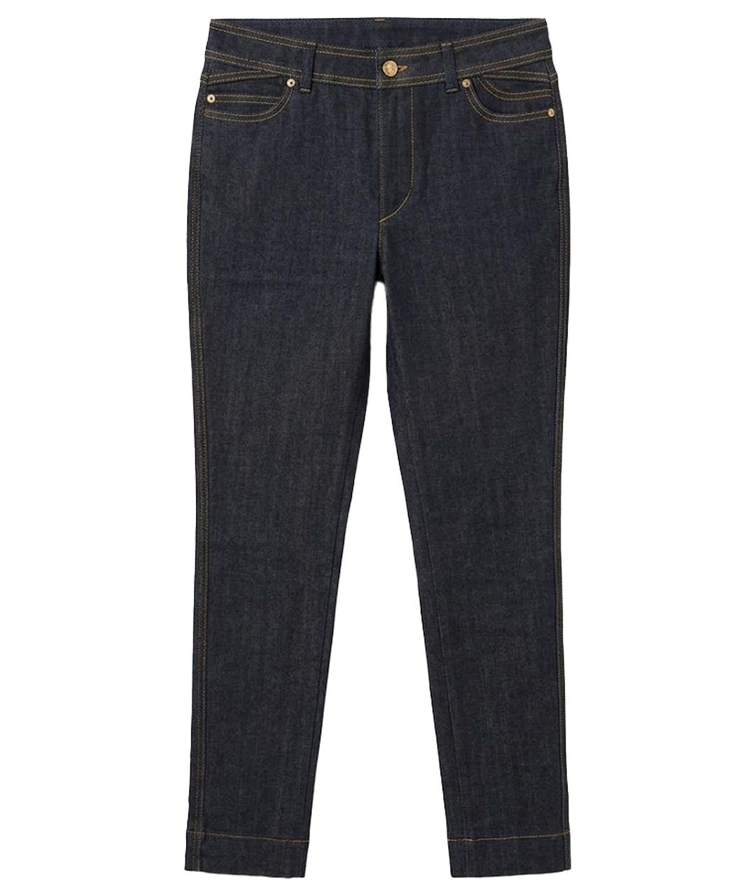 LOUIS VUITTON Темно-синие хлопковые джинсы слим, фото 1
