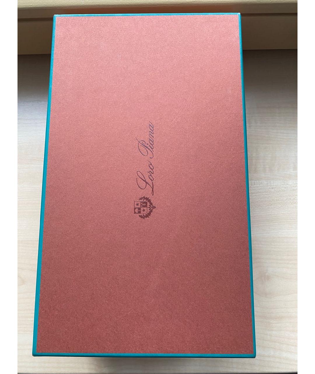 LORO PIANA Коричневые замшевые лоферы, фото 6