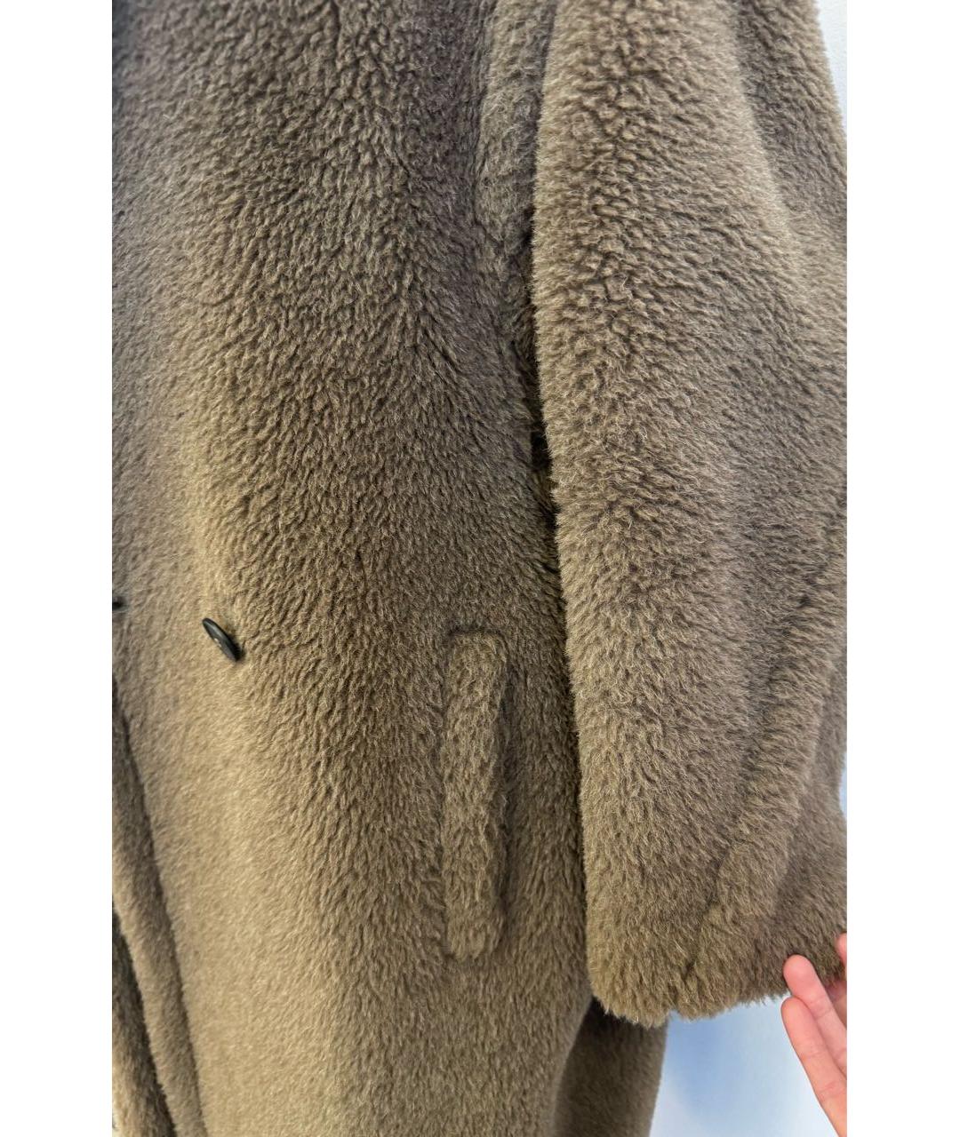 MAX MARA Коричневое шерстяное пальто, фото 4