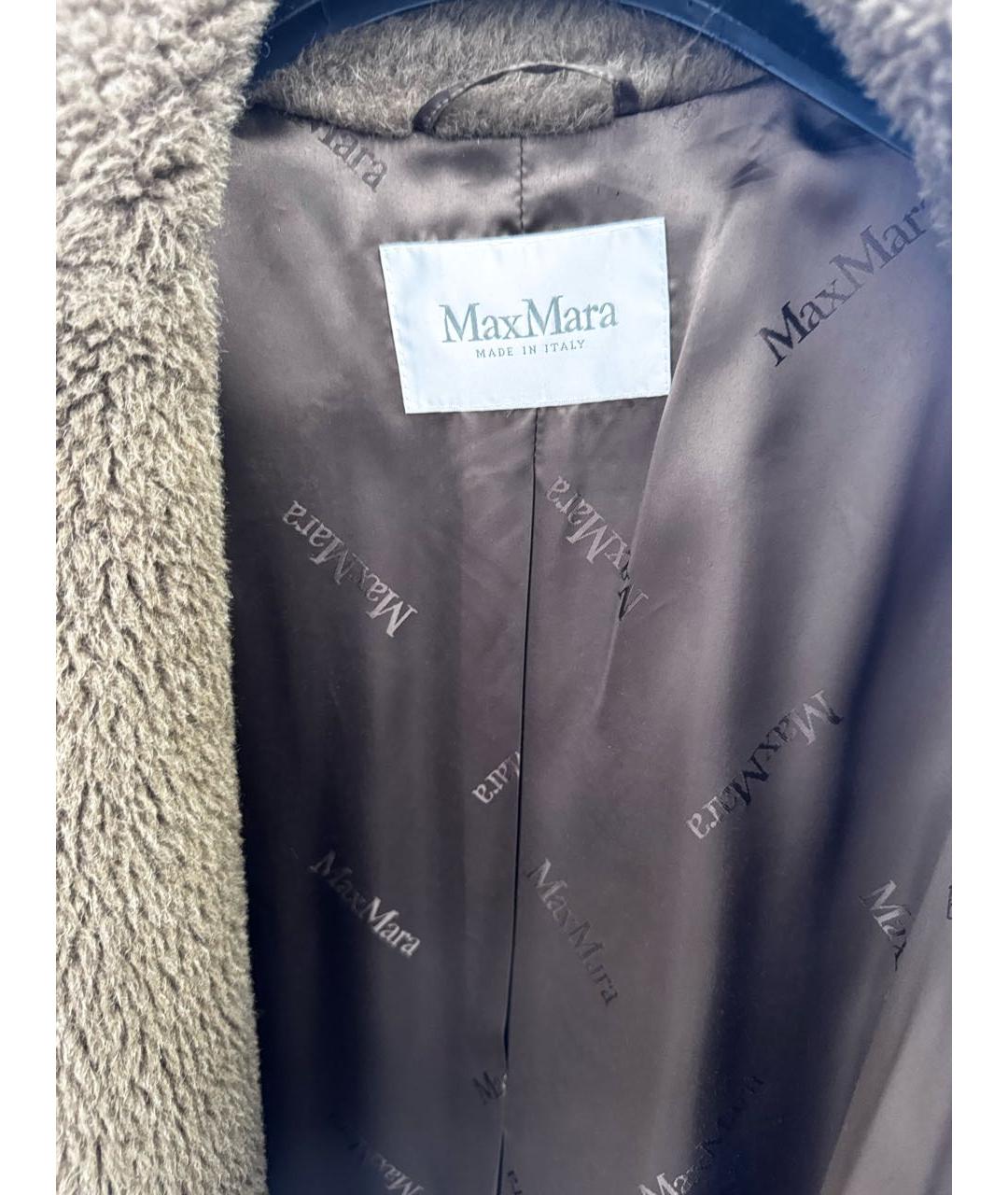 MAX MARA Коричневое шерстяное пальто, фото 3