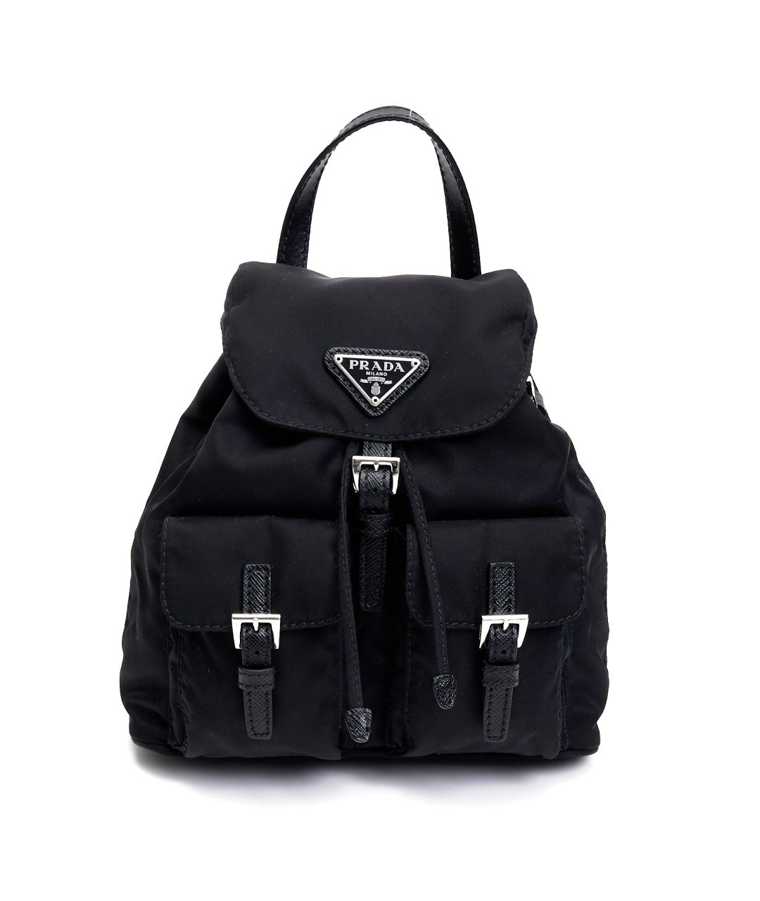 PRADA Черный тканевый рюкзак, фото 1