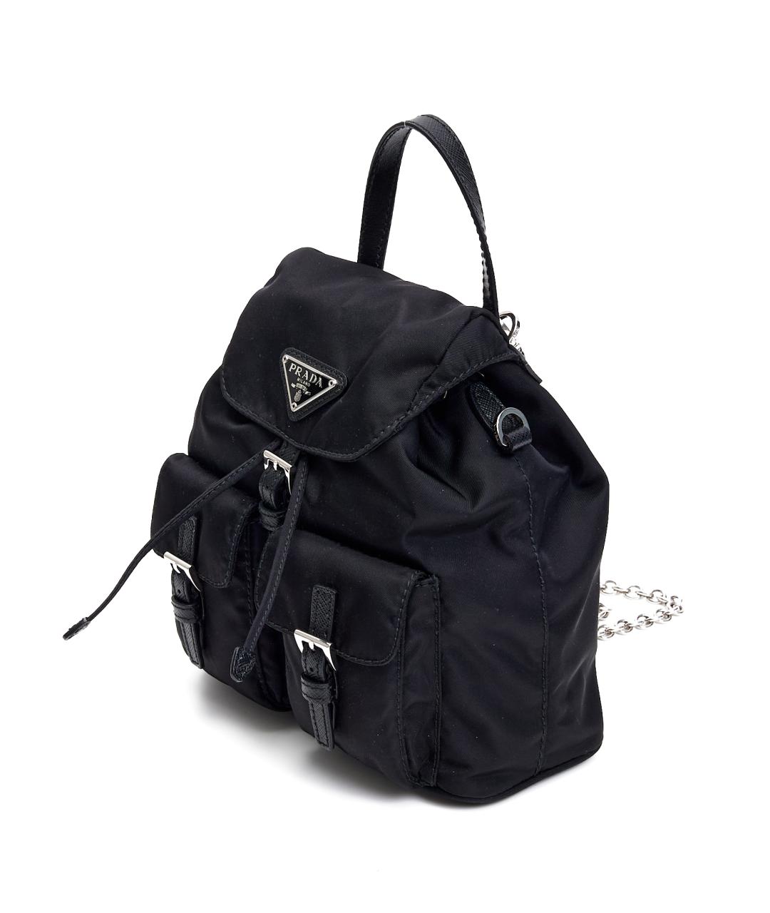 PRADA Черный тканевый рюкзак, фото 2