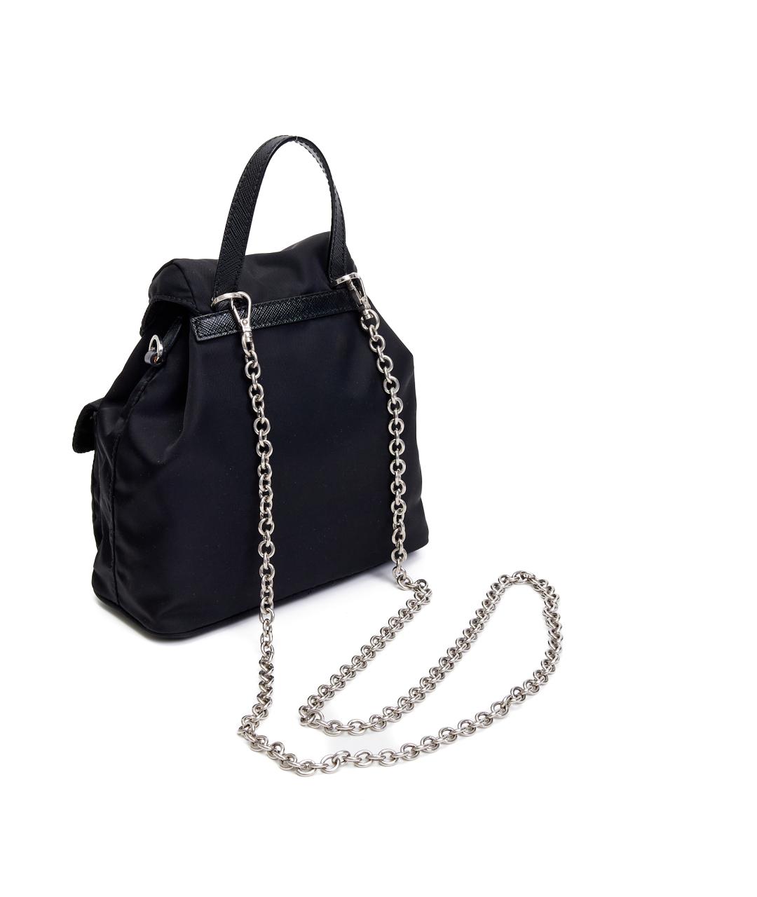 PRADA Черный тканевый рюкзак, фото 3